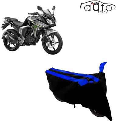 ABS AUTO TREND Two Wheeler Cover for Yamaha(FZ S V3.0 FI, Black, Blue)