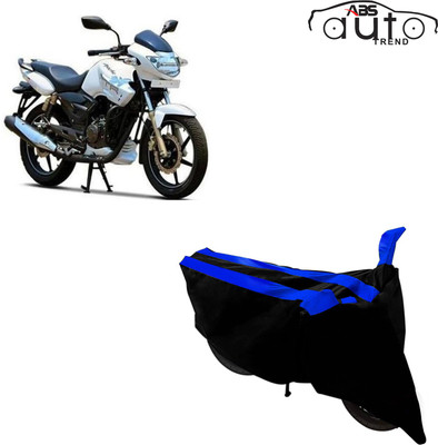 ABS AUTO TREND Two Wheeler Cover for TVS(Apache RTR 180, Black, Blue)