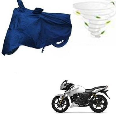 Motoren Waterproof Two Wheeler Cover for TVS(Apache RTR 180, Blue)