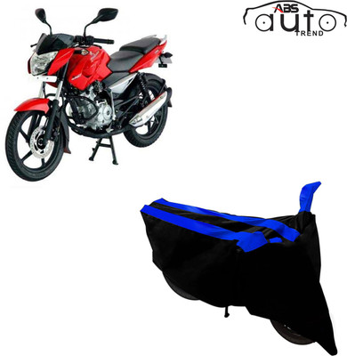 ABS AUTO TREND Two Wheeler Cover for Bajaj(Discover 135, Black, Blue)