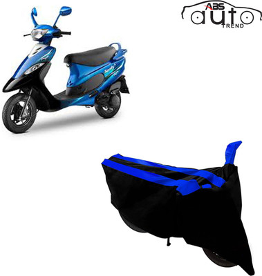 ABS AUTO TREND Two Wheeler Cover for TVS(Scooty Pep+, Black, Blue)