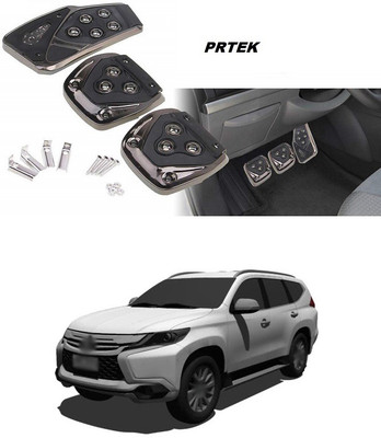 PRTEK Universal Anti-Skid Car Pedals(Manual Shift) 3 Pcs Sports kit Pad Covers Set (Black) A155 Car Pedal