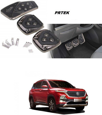 PRTEK Universal Anti-Skid Car Pedals(Manual Shift) 3 Pcs Sports kit Pad Covers Set (Black) A150 Car Pedal