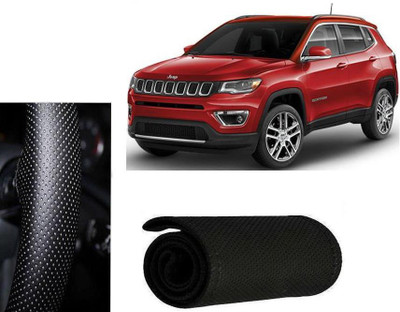 arneja trading company Hand Stiched Steering Cover For NA Jeep(Black, Leatherite)