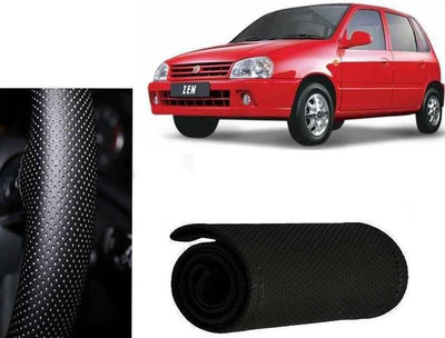 arneja trading company Hand Stiched Steering Cover For Maruti Zen(Black, Leatherite)