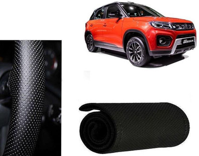 arneja trading company Hand Stiched Steering Cover For Maruti Vitara(Black, Leatherite)