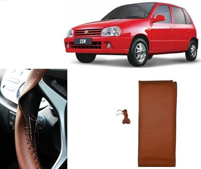 arneja trading company Hand Stiched Steering Cover For Maruti Zen(Tan, Leatherite)