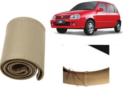 arneja trading company Hand Stiched Steering Cover For Maruti Zen(Beige, Leatherite)