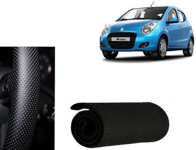 arneja trading company Hand Stiched Steering Cover For Maruti A-Star(Black, Leatherite)