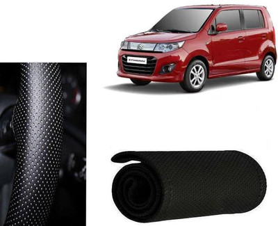 arneja trading company Hand Stiched Steering Cover For Maruti WagonR Stingray(Black, Leatherite)