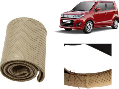 arneja trading company Hand Stiched Steering Cover For Maruti WagonR Stingray(Beige, Leatherite)