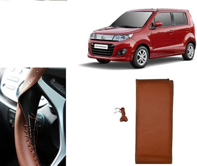 arneja trading company Hand Stiched Steering Cover For Maruti WagonR Stingray(Tan, Leatherite)