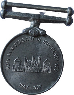 MAX 50th Anniversary of Independence (1947-1997) Pack of 1 Extremely Rare Medal Modern Coin Collection(1 Coins)