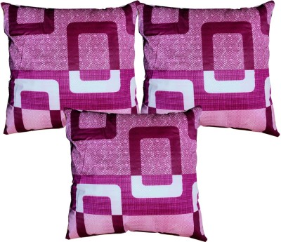 KANUSHI Polyester Cushions Cover(Pack of 3, 41 cm*41 cm, Purple)