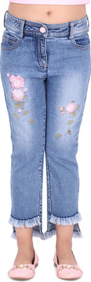 Cutecumber Regular Baby Girls Blue Jeans