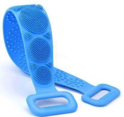 KAKLOTAR Body Wash Silicone Body Scrubber Belt Double Side Shower Belt Removes Bath Towel Waterproof Easy Foot Cleaner Cleaning Brush