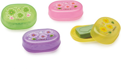 CRAZYGOL Posh Avenue soap cases Multicolour set of 4(Multicolor)