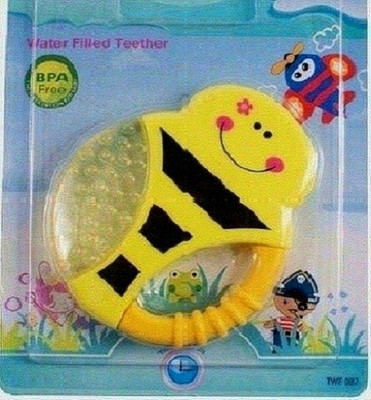 HuddiBABA Tooth Gel Silicone Shape Rattle Baby Toy Soothers Food Nibbler Teether . Teether and Feeder(Yellow)