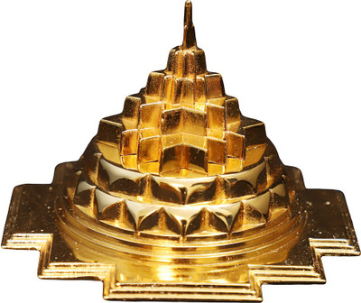 RUDRAZONEUN Brass Meru Prusth Shri Yantram for Diwali/Lakshmi Pooja Brass Yantra (Pack of 1) Brass Yantra(Pack of 1)