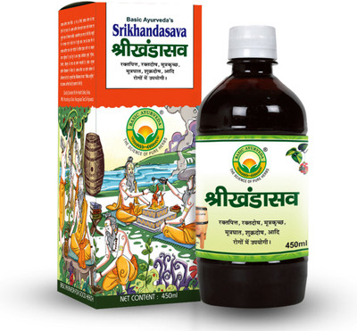 Basic Ayurveda Srikhandasava 450ML(Pack of 4, 1800 ml)