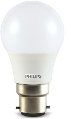 PHILIPS 7 W Basic Round B22 LED Bulb(White)