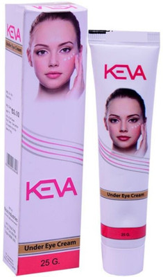 KEVA Under Eye Cream | Perfect Balance of Natural Fruit and Vitamin E which helps to Remove the Dark Circles of Under Eye - 50 gm ( Pack of 2 )(50 g)