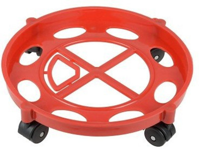 Jiyu Stainless Steel Gas Cylinder Trolley(Red)