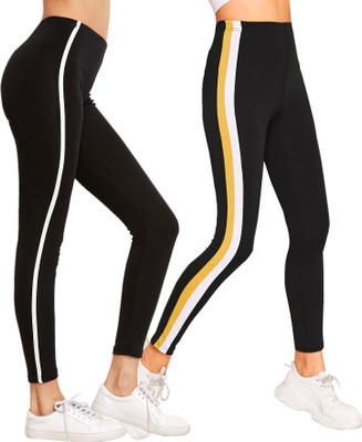 DTR FASHION Black Jegging(Striped)