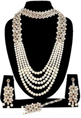 TWOLOVER Alloy Gold-plated White, Silver Jewellery Set(Pack of 1)