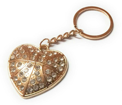 swagtreg Golden Metal Heart Key Chain