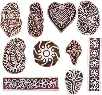Hashcart IK-BOOTI-SET-1071-1080 Printing Blocks(Pack of 10)