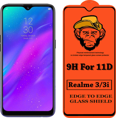 CRodible Edge To Edge Tempered Glass for Realme 3(Pack of 1)