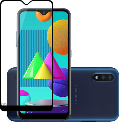 DSCASE Edge To Edge Tempered Glass for Samsung Galaxy M01(Pack of 1)
