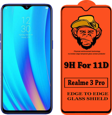 CRodible Edge To Edge Tempered Glass for Realme 3 Pro(Pack of 1)