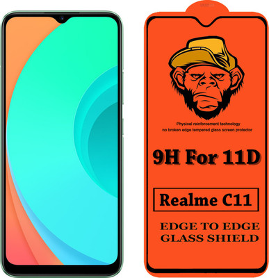 CRodible Edge To Edge Tempered Glass for Realme C11(Pack of 1)