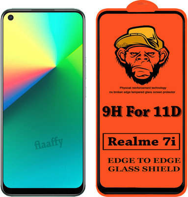 CRodible Edge To Edge Tempered Glass for Realme 7i(Pack of 1)