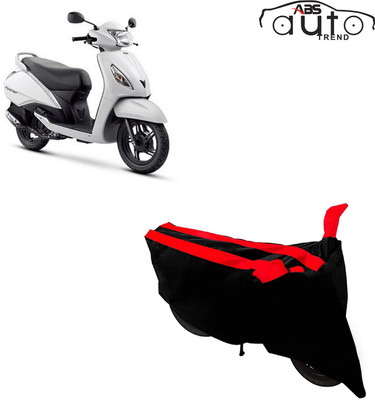 ABS AUTO TREND Two Wheeler Cover for TVS(Jupiter, Black, Red)