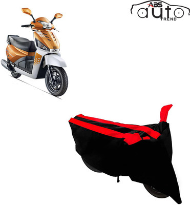 ABS AUTO TREND Two Wheeler Cover for Mahindra(Gusto 125, Black, Red)
