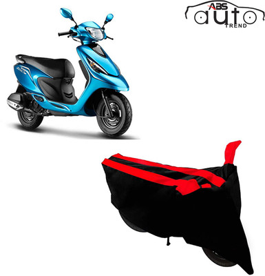 ABS AUTO TREND Two Wheeler Cover for TVS(Scooty Zest 110, Black, Red)
