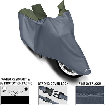 DROHAR Waterproof Two Wheeler Cover for Bajaj(V12, Grey)