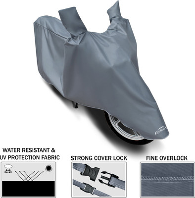 DROHAR Waterproof Two Wheeler Cover for Kawasaki(Versys 650, Grey)