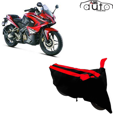 ABS AUTO TREND Two Wheeler Cover for Bajaj(Pulsar RS 200, Black, Red)