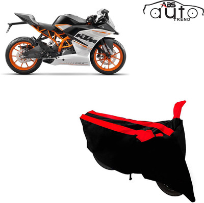 ABS AUTO TREND Two Wheeler Cover for KTM(RC 390, Black, Red)