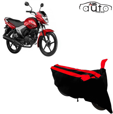 ABS AUTO TREND Two Wheeler Cover for Yamaha(Saluto RX, Black, Red)