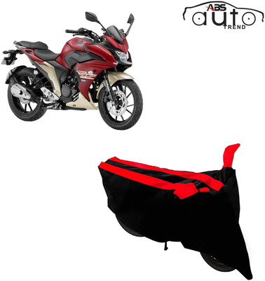 ABS AUTO TREND Two Wheeler Cover for Yamaha(Fazer 25, Black, Red)