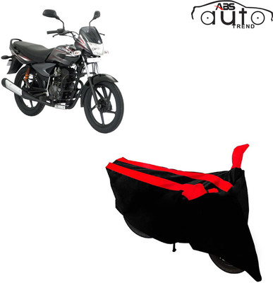 ABS AUTO TREND Two Wheeler Cover for Bajaj(Platina, Black, Red)