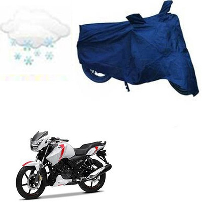 Motoren Waterproof Two Wheeler Cover for TVS(Apache RTR 160, Blue)