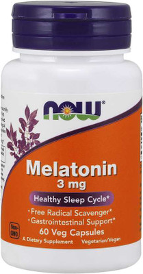 Now Foods Melatonin 3 mg 60 Capsules(60 No)