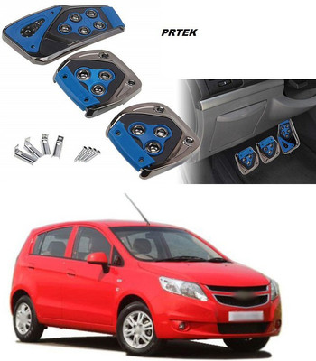 PRTEK Universal3 Pcs Sports Anti-Skid Car Pedals(MANUAL SHIFT) kit Pad Covers Set (BLUE) C41 Car Pedal