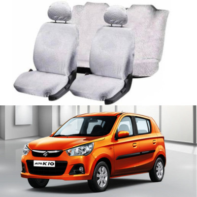 Chiefride Cotton Car Seat Cover For Maruti Alto K10(5 Seater, 2 Back Seat Head Rests)
